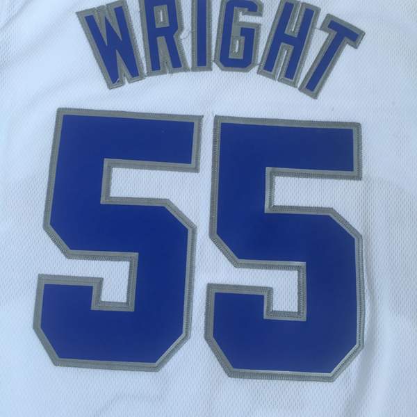 Memphis Tigers White #55 WRIGHT NCAA Basketball Jersey