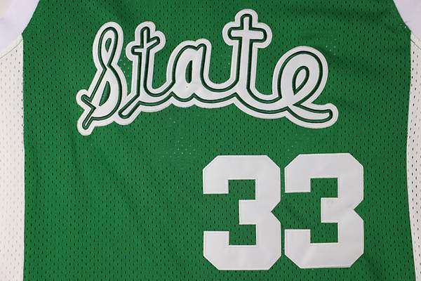 Michigan State Spartans Green #33 JOHNSON NCAA Basketball Jersey