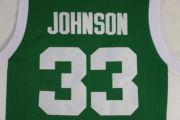 Michigan State Spartans Green #33 JOHNSON NCAA Basketball Jersey