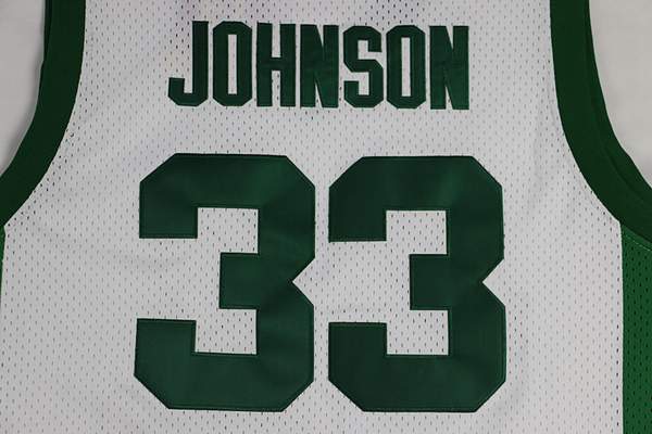 Michigan State Spartans White #33 JOHNSON NCAA Basketball Jersey