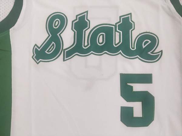 Michigan State Spartans White #5 WINSTON NCAA Basketball Jersey