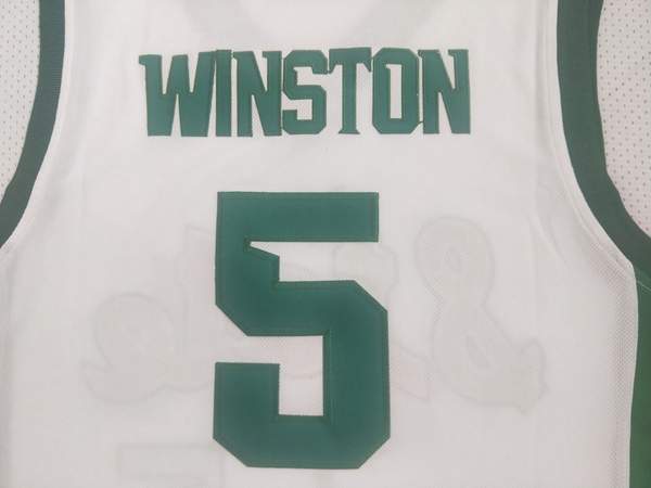 Michigan State Spartans White #5 WINSTON NCAA Basketball Jersey
