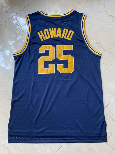 Michigan Wolverines Blue #25 HOWARD NCAA Basketball Jersey