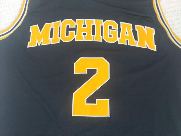 Michigan Wolverines Dark Blue #2 POOLE NCAA Basketball Jersey