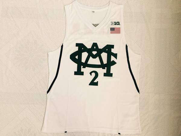 Michigan Wolverines White #2 JACKSON JR. NCAA Basketball Jersey