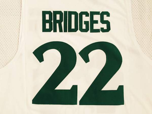 Michigan Wolverines White #22 BRIDGES NCAA Basketball Jersey