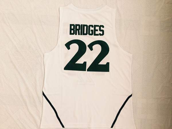Michigan Wolverines White #22 BRIDGES NCAA Basketball Jersey