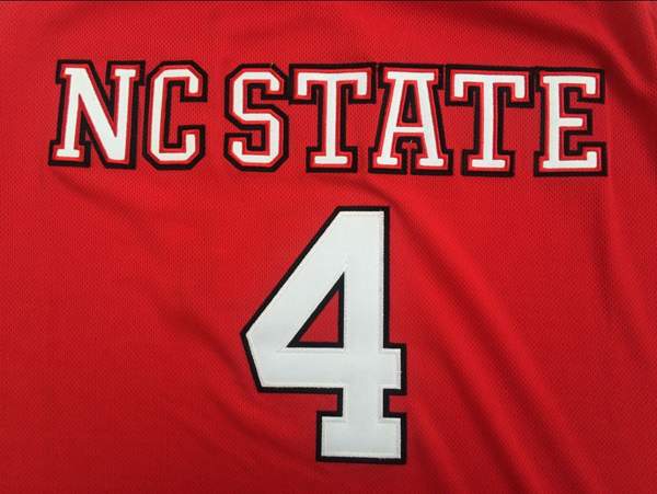 NC State Wolfpack Red #4 SMITH JR. NCAA Basketball Jersey