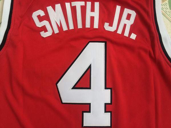 NC State Wolfpack Red #4 SMITH JR. NCAA Basketball Jersey
