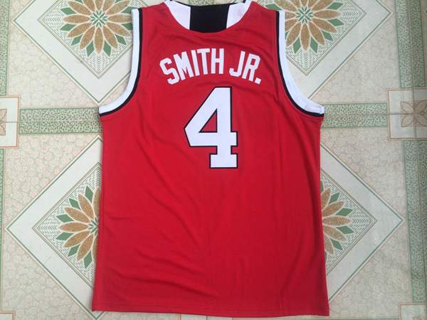 NC State Wolfpack Red #4 SMITH JR. NCAA Basketball Jersey