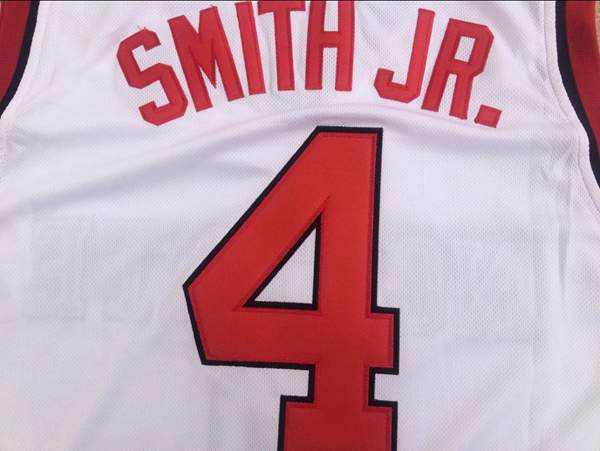 NC State Wolfpack White #4 SMITH JR. NCAA Basketball Jersey