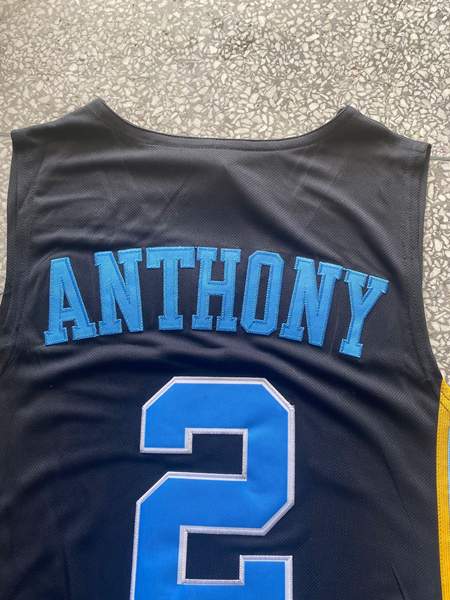 North Carolina Tar Heels Black #2 ANTHONY NCAA Basketball Jersey