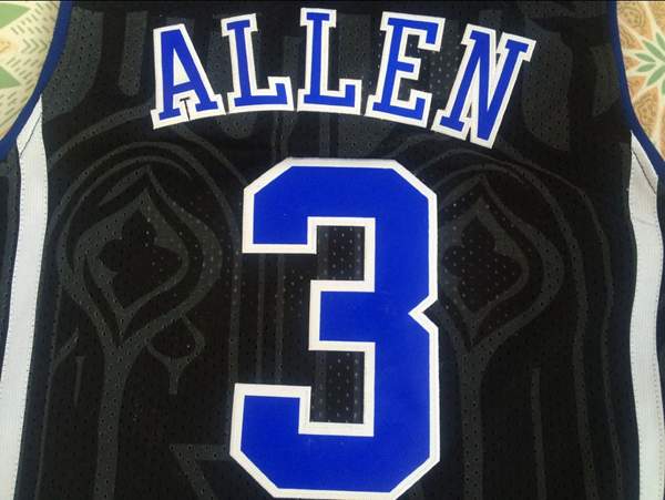 North Carolina Tar Heels Black #3 ALLEN NCAA Basketball Jersey