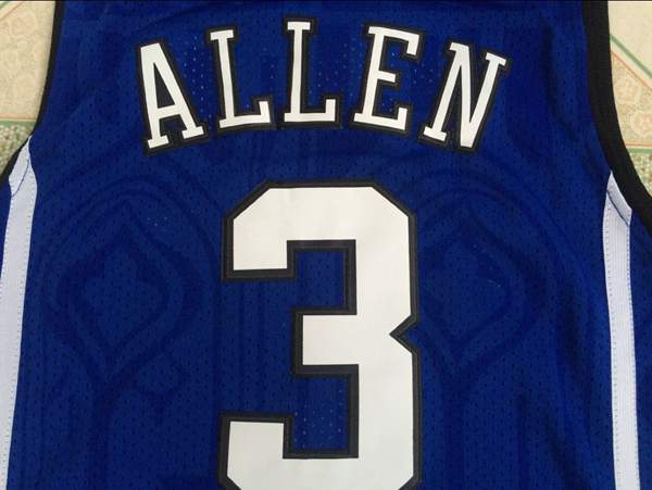 North Carolina Tar Heels Blue #3 ALLEN NCAA Basketball Jersey