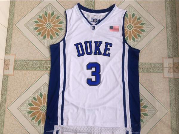 North Carolina Tar Heels White #3 ALLEN NCAA Basketball Jersey