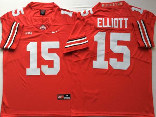 Ohio State Buckeyes Red #15 ELLIOTT NCAA Football Jersey