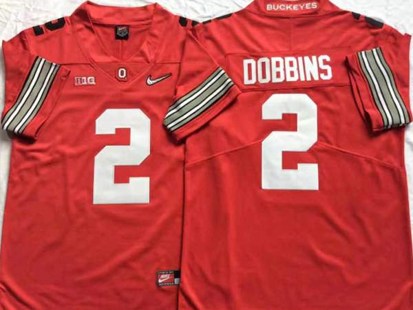 Ohio State Buckeyes Red #2 DOBBINS NCAA Football Jersey