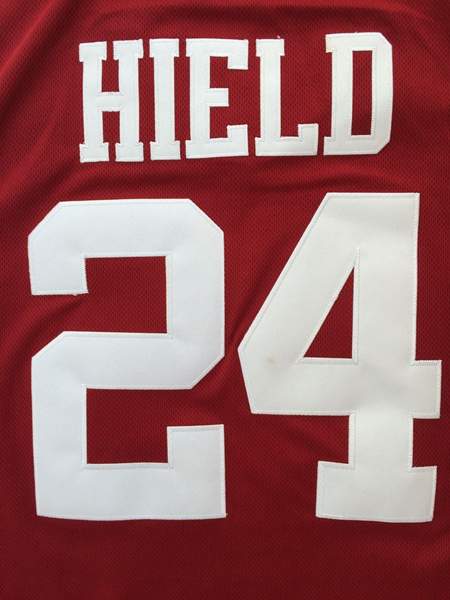 Oklahoma Sooners Red #24 HIELD NCAA Basketball Jersey