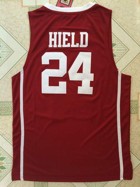 Oklahoma Sooners Red #24 HIELD NCAA Basketball Jersey