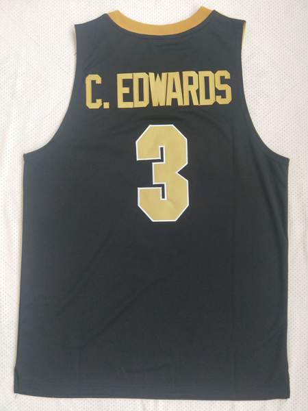 Purdue Boilermakers Black #3 C.EDWARDS NCAA Basketball Jersey