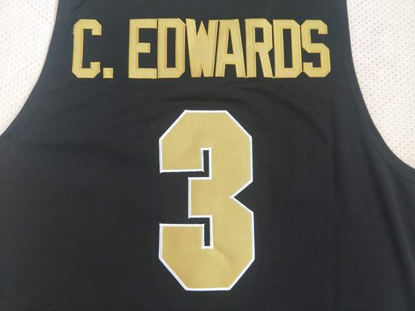 Purdue Boilermakers Black #3 C.EDWARDS NCAA Basketball Jersey