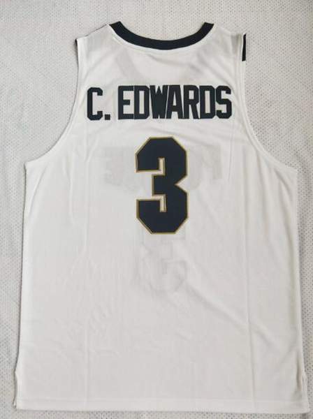Purdue Boilermakers White #3 C.EDWARDS NCAA Basketball Jersey