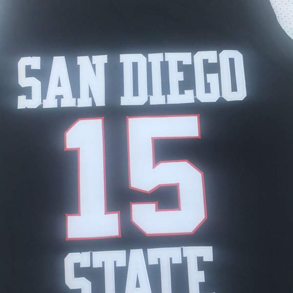 San Diego State Aztecs Black #15 LEONARD NCAA Basketball Jersey