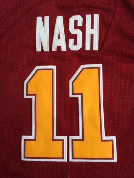 Santa Clara Broncos Red #11 NASH NCAA Basketball Jersey