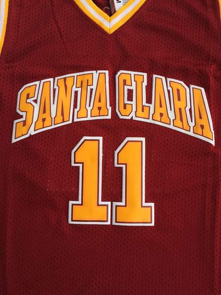 Santa Clara Broncos Red #11 NASH NCAA Basketball Jersey