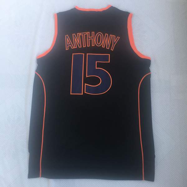 Syracuse Orange Black #15 ANTHONY NCAA Basketball Jersey