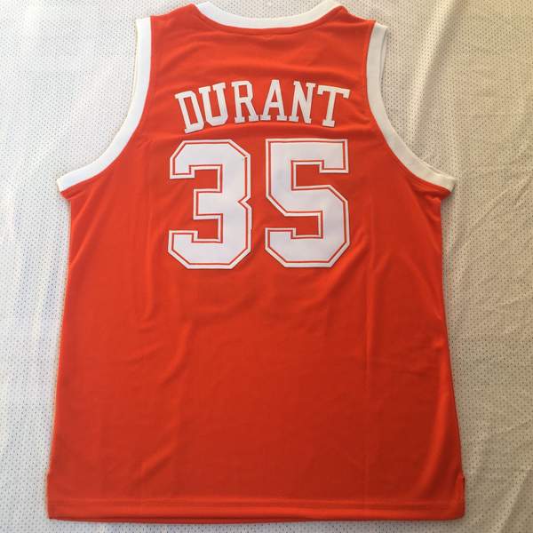 Texas Longhorns Orange #35 DURANT NCAA Basketball Jersey