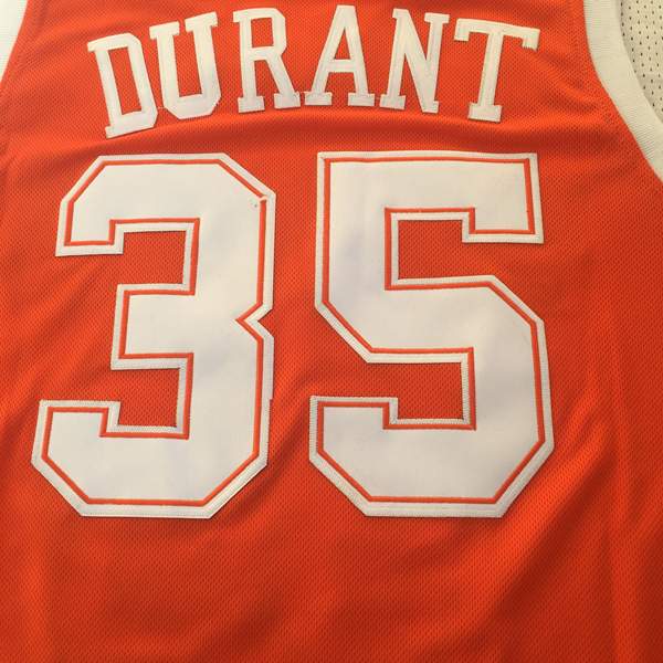 Texas Longhorns Orange #35 DURANT NCAA Basketball Jersey