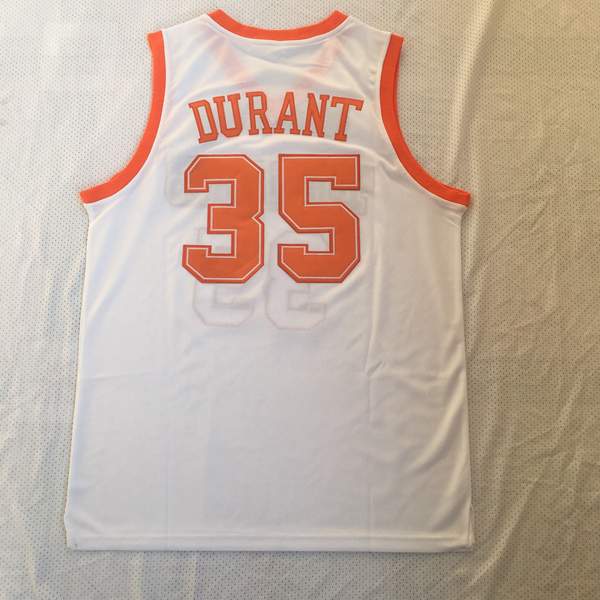 Texas Longhorns White #35 DURANT NCAA Basketball Jersey