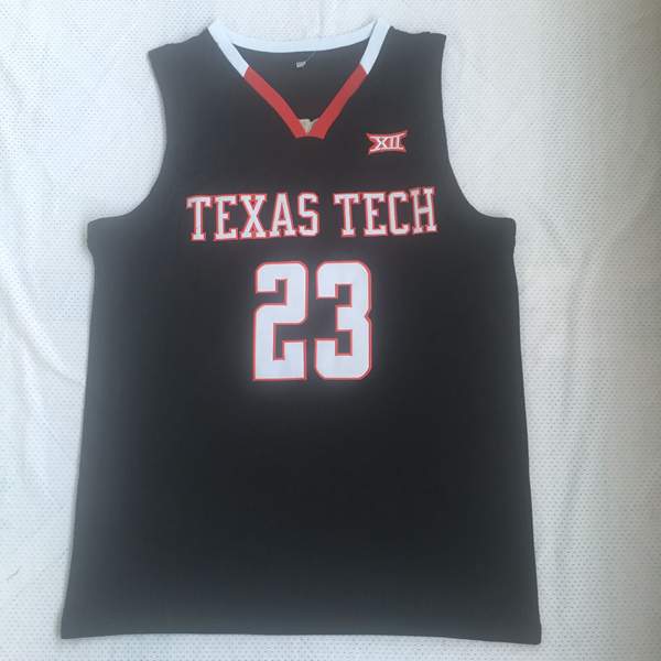 Texas Tech Red Raiders Black #23 CULVER NCAA Basketball Jersey