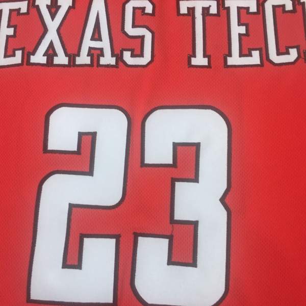 Texas Tech Red Raiders Red #23 CULVER NCAA Basketball Jersey