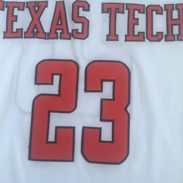 Texas Tech Red Raiders White #23 CULVER NCAA Basketball Jersey