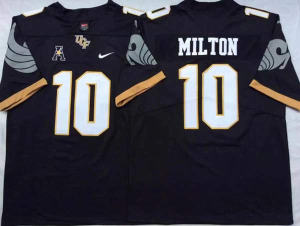 UCF Knights Black #10 MILTON NCAA Football Jersey