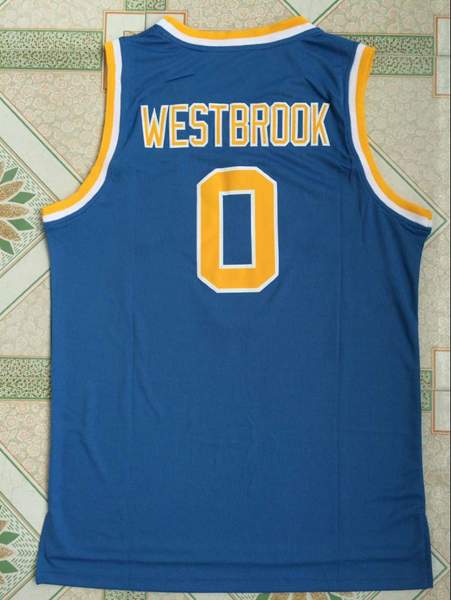 UCLA Bruins Blue #0 WESTBROOK NCAA Basketball Jersey