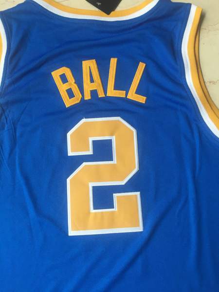 UCLA Bruins Blue #2 BALL NCAA Basketball Jersey