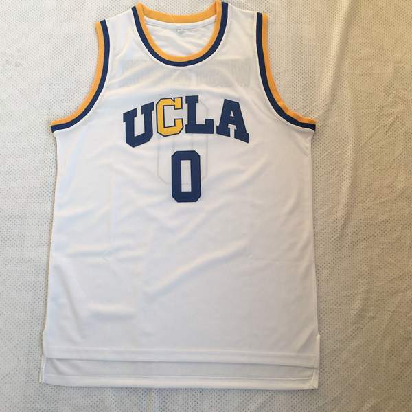 UCLA Bruins White #0 WESTBROOK NCAA Basketball Jersey