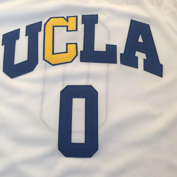 UCLA Bruins White #0 WESTBROOK NCAA Basketball Jersey