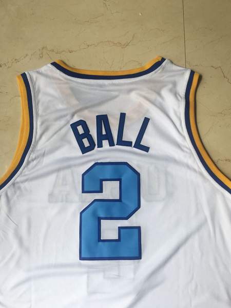 UCLA Bruins White #2 BALL NCAA Basketball Jersey