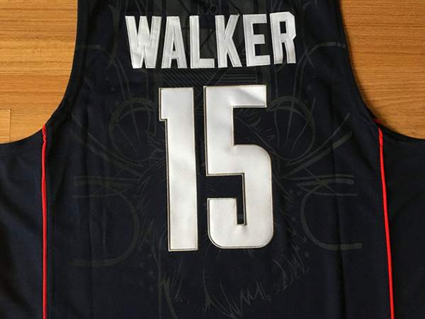 UConn Huskies Black #15 WALKER NCAA Basketball Jersey