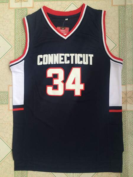 UConn Huskies Black #34 ALLEN NCAA Basketball Jersey