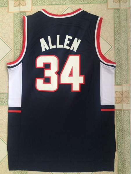 UConn Huskies Black #34 ALLEN NCAA Basketball Jersey