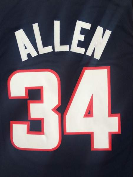 UConn Huskies Black #34 ALLEN NCAA Basketball Jersey