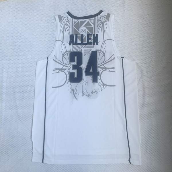 UConn Huskies White #34 ALLEN NCAA Basketball Jersey