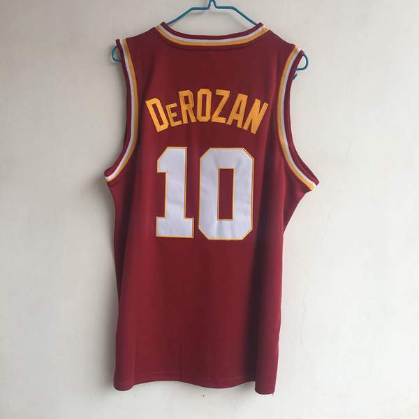 USC Trojans Red #10 DeROZAN NCAA Basketball Jersey