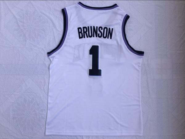 Villanova Wildcats White #1 BRUNSON NCAA Basketball Jersey