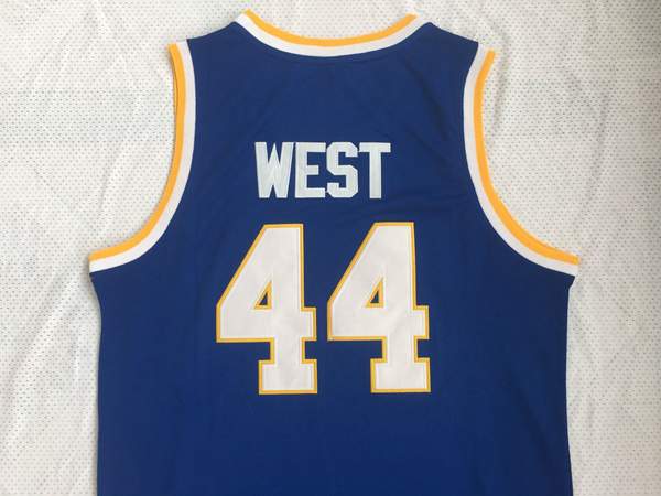 Virginia Cavaliers Blue #44 WEST NCAA Basketball Jersey